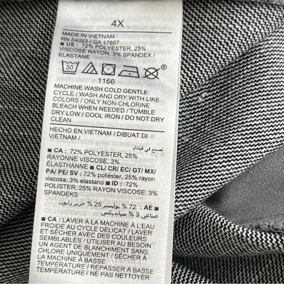 Old Navy Taylor Wide Leg Trouser Pants Women’s Plus Size 4X Extra High Waisted - Picture 9 of 9